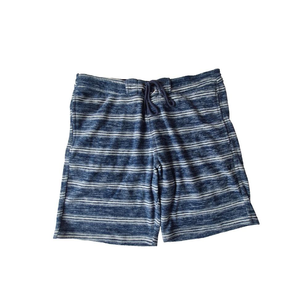 Vissla Stripe Board Shorts Mens Medium‎ Blue White Drawstring Surf Swim Trunks